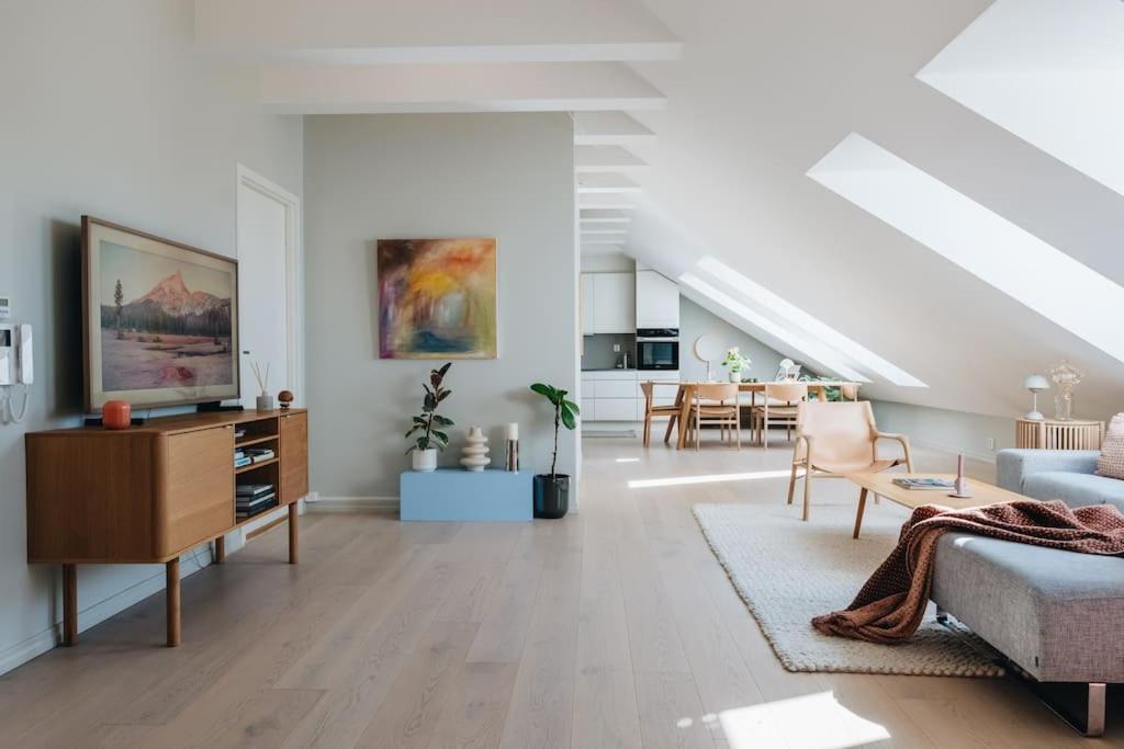 Apartamento Beautiful Penthouse With An Ocean View In Bergen Exterior foto